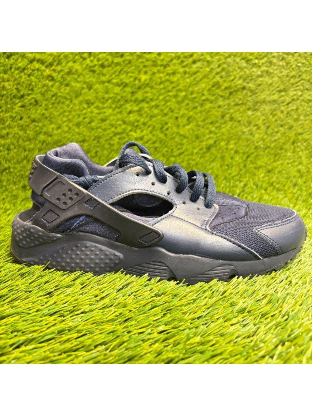 Nike Air Huarache Run Boys Size 7Y Blue Athletic Running Walking Shoes Sneakers